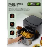 سرخ کن بدون روغن جیپاس مدل GAF37544 با دو المنت، ظرفیت 9.2 لیتر، پنل لمسی و بدنه استیل